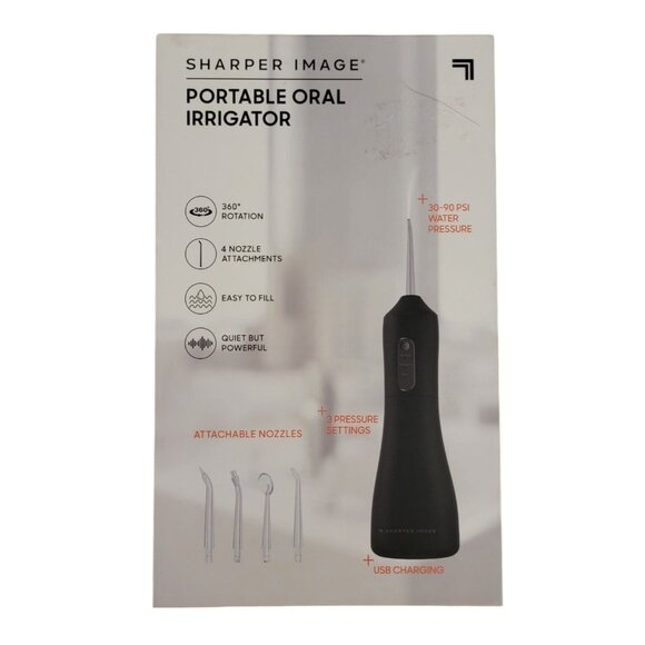 Sharper Image Portable Oral Irrigator | Cordless Water Flosser | USB Rechargeabl - Picture 3 of 6